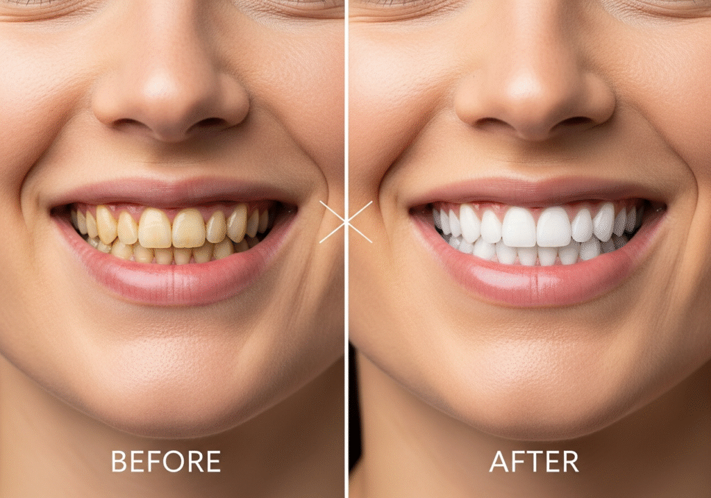 Teeth Whitening Before and After