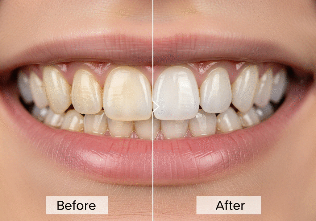 Teeth Whitening Before and After