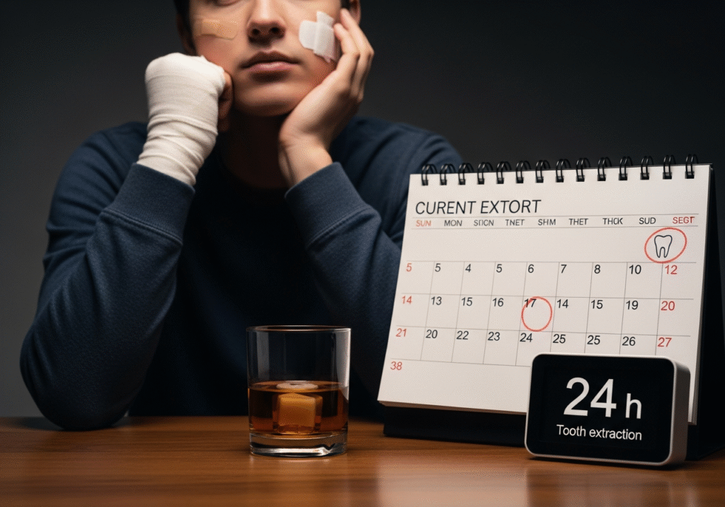 Can I Drink Alcohol 24 Hours After Tooth Extraction