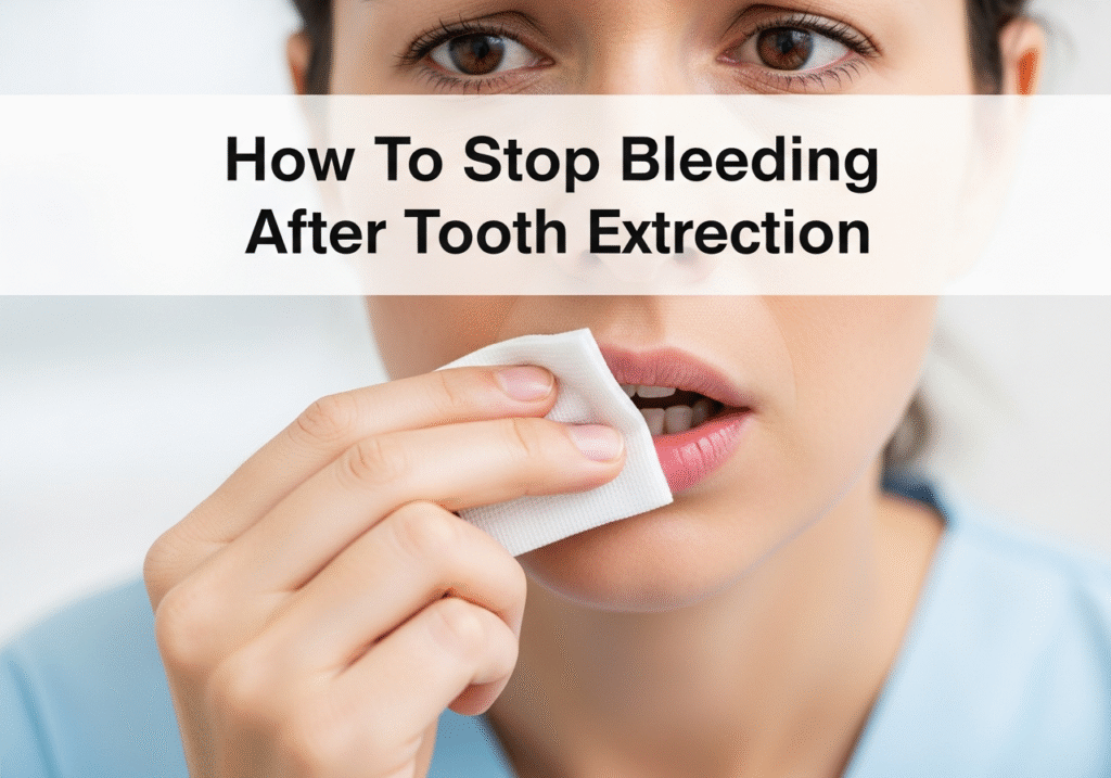 How To Stop Bleeding After Tooth Extraction